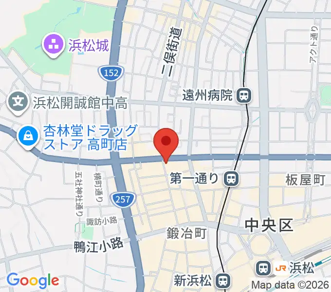 ジャズスポット アナログの地図