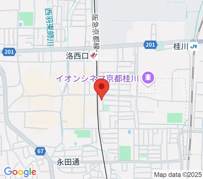 桂川ベアティホールの地図
