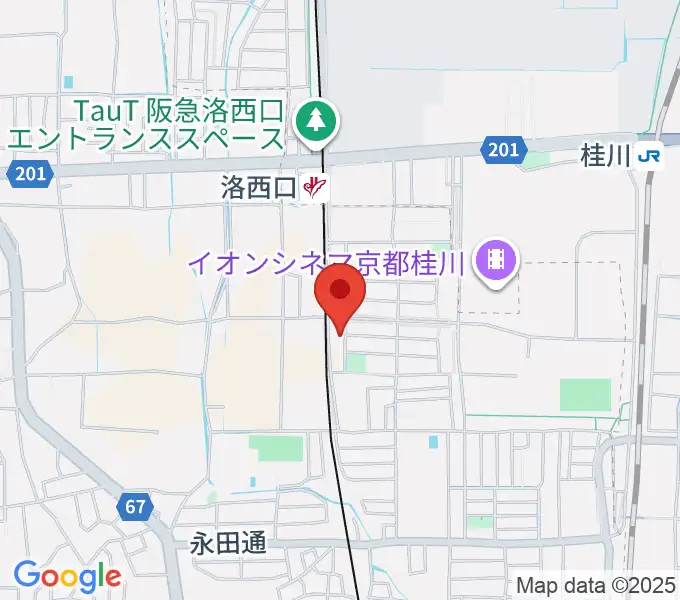 桂川ベアティホールの地図