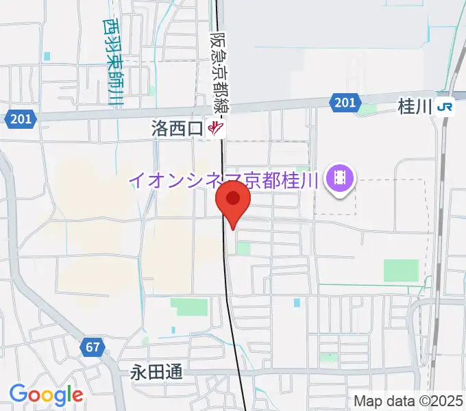 桂川ベアティホールの地図