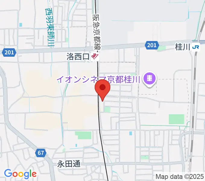 桂川ベアティホールの地図