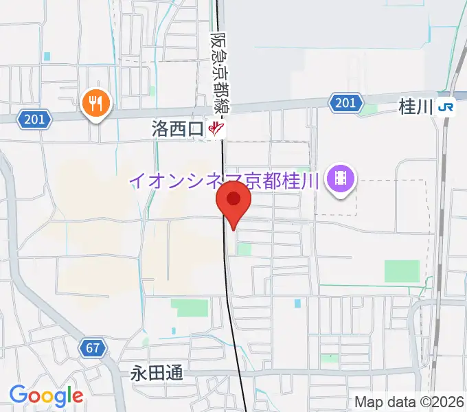 桂川ベアティホールの地図