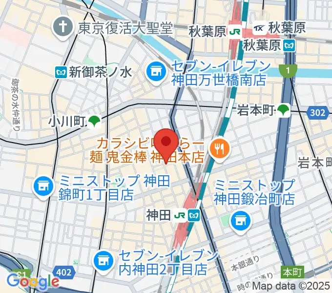 神田Jazz spot Step!の地図