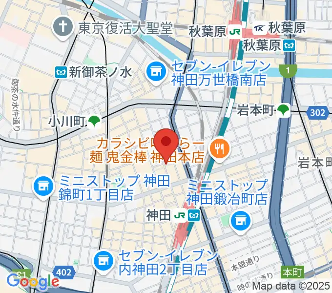 神田Jazz spot Step!の地図