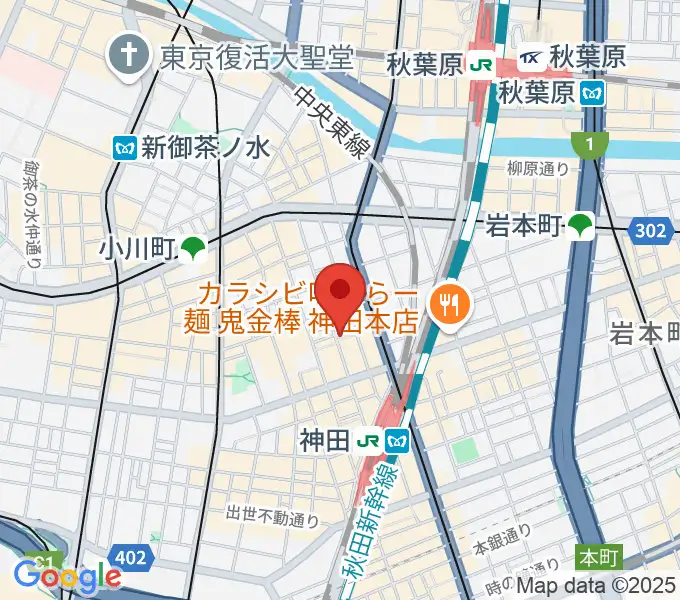 神田Jazz spot Step!の地図