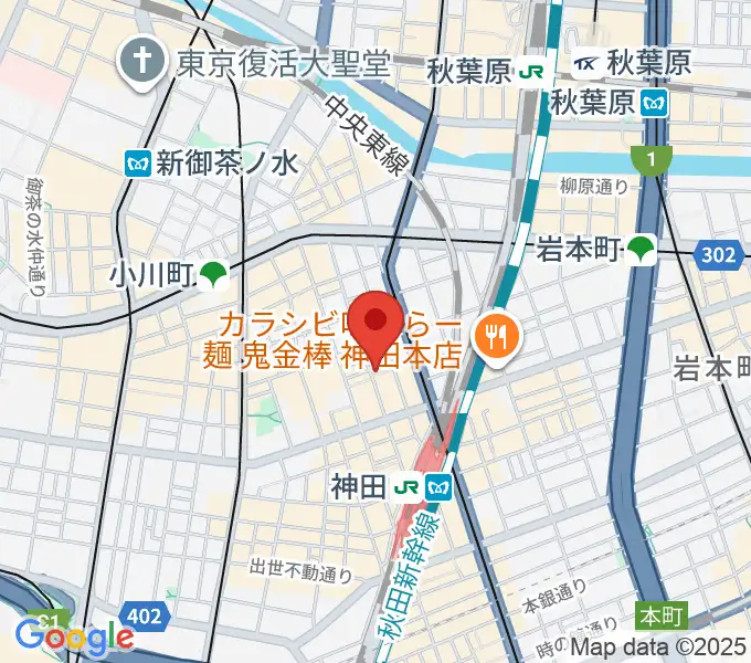神田Jazz spot Step!の地図