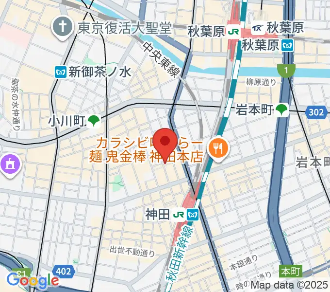 神田Jazz spot Step!の地図