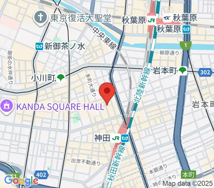 神田Jazz spot Step!の地図