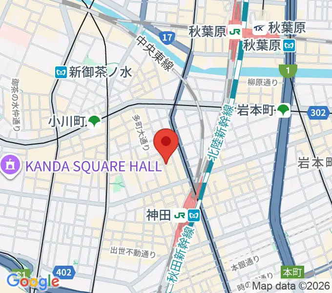 神田Jazz spot Step!の地図