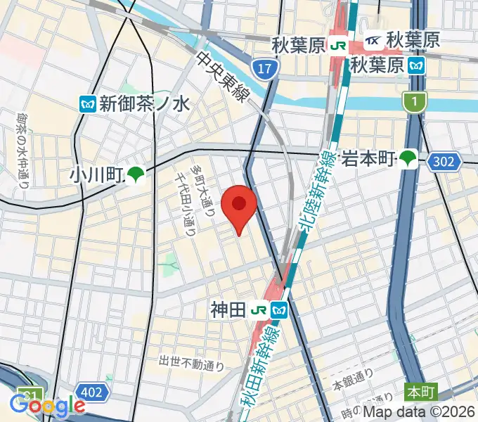 神田Jazz spot Step!の地図