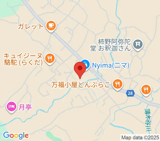 南阿蘇ウッドサイド・ベイシーの地図