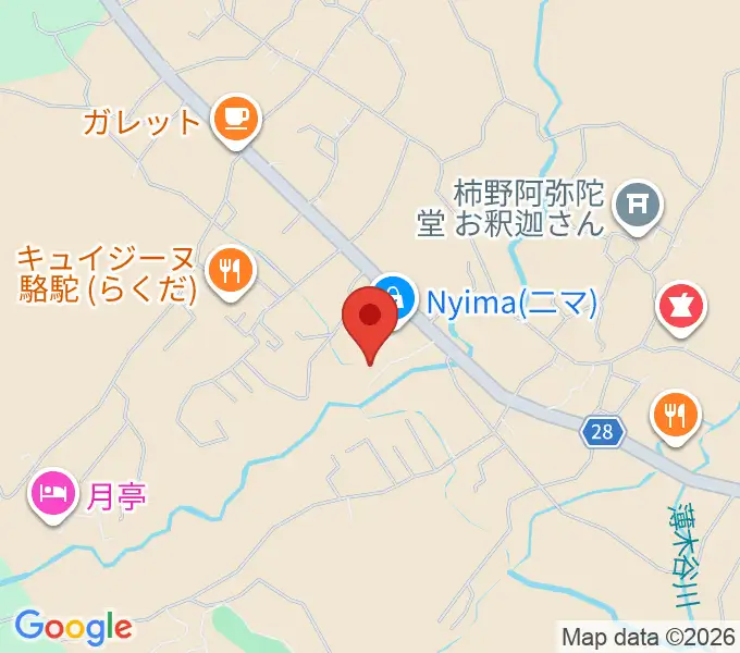 南阿蘇ウッドサイド・ベイシーの地図