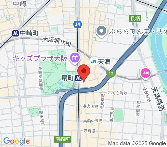 扇町para-diceの地図