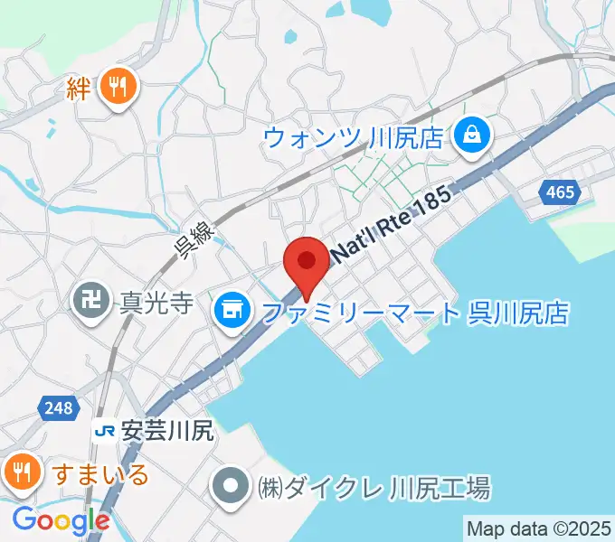川尻まちづくりセンター ベイノロホールの地図