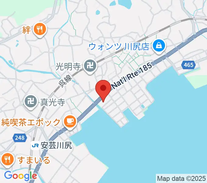川尻まちづくりセンター ベイノロホールの地図