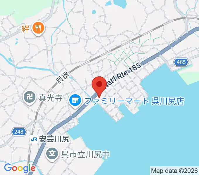 川尻まちづくりセンター ベイノロホールの地図