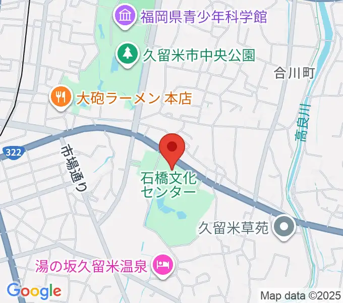 石橋文化会館の地図