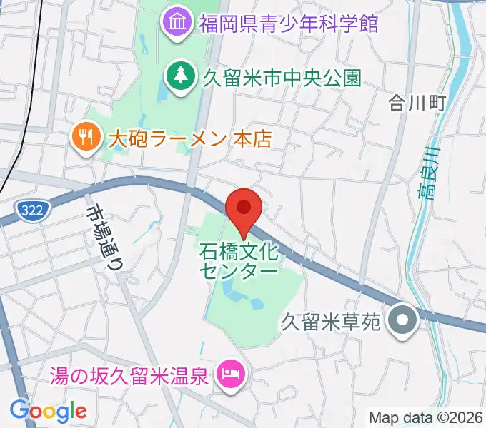石橋文化会館の地図