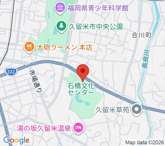 石橋文化会館の地図