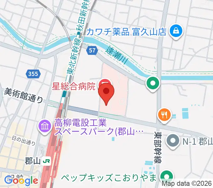ポラリス保健看護学院メグレズホールの地図