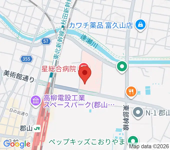 ポラリス保健看護学院メグレズホールの地図