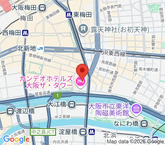 北新地サロン・ドゥ・アヴェンヌの地図