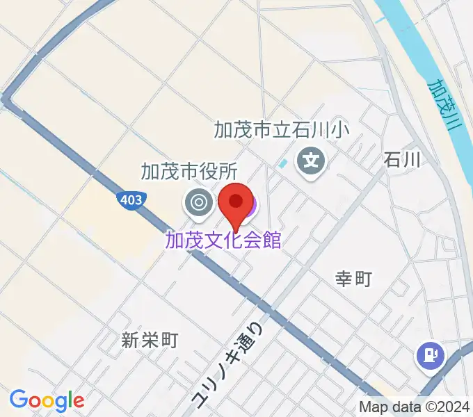 加茂文化会館の地図