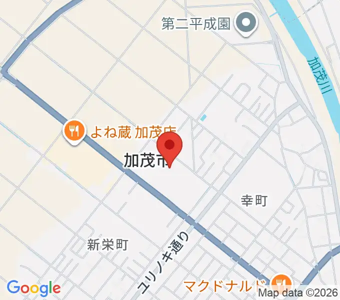 加茂文化会館の地図