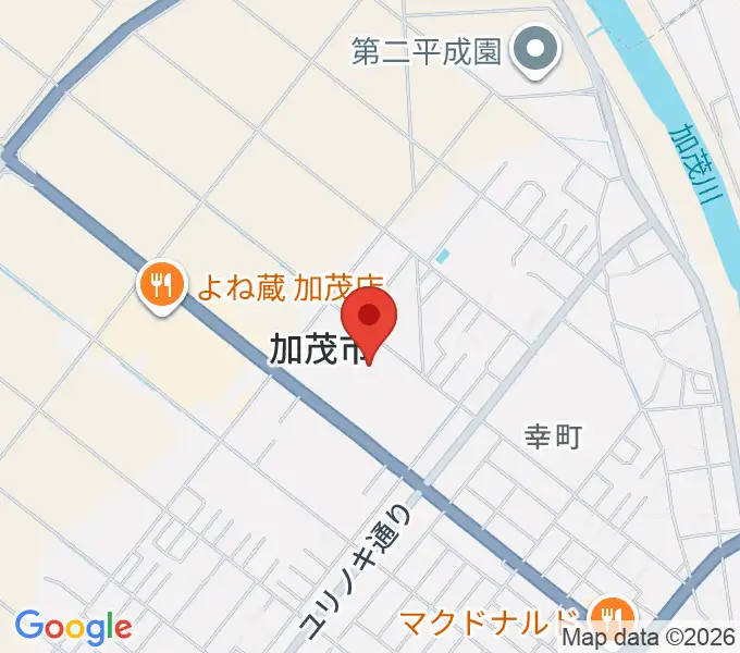 加茂文化会館の地図