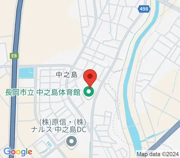 長岡市中之島文化センターの地図