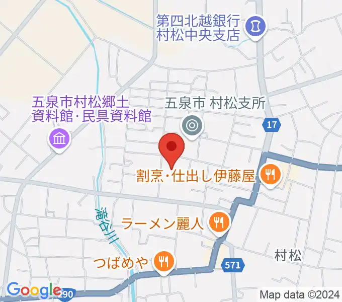 五泉市さくらんど会館の地図