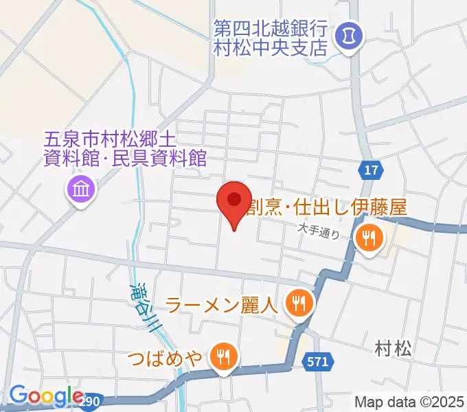 五泉市さくらんど会館の地図