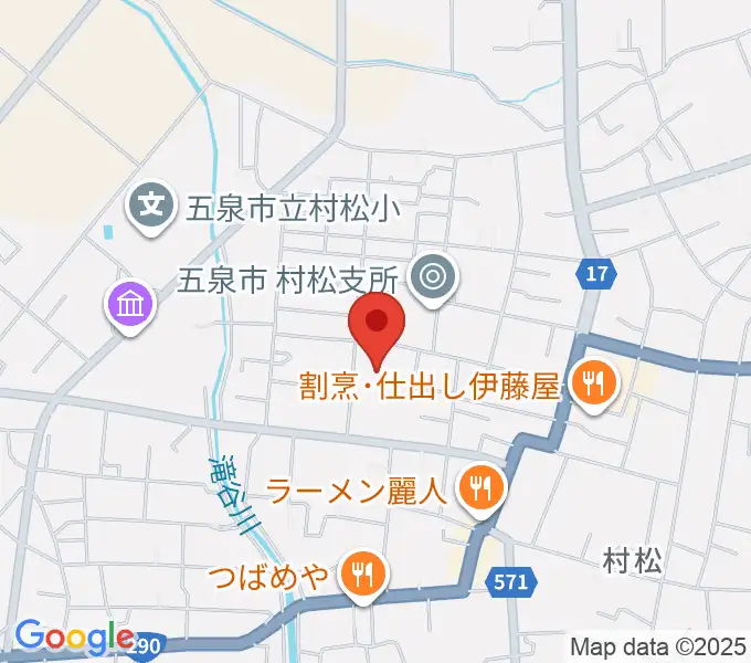 五泉市さくらんど会館の地図