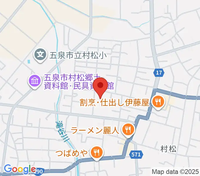 五泉市さくらんど会館の地図