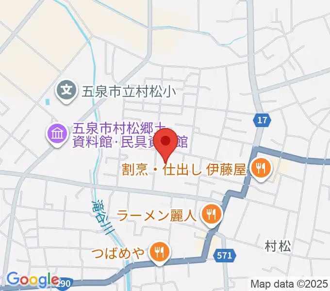 五泉市さくらんど会館の地図
