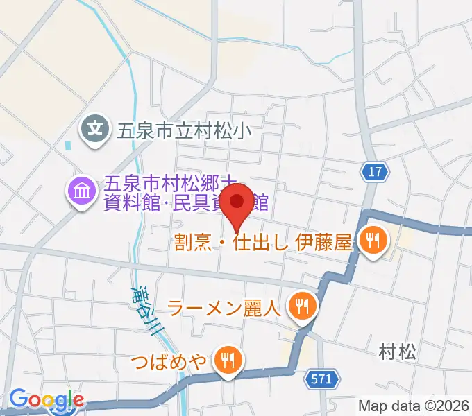 五泉市さくらんど会館の地図