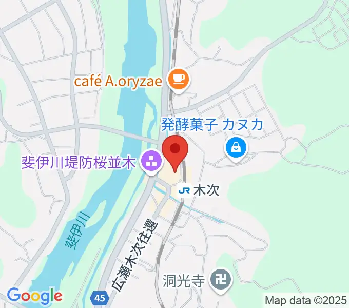 木次経済文化会館チェリヴァホールの地図
