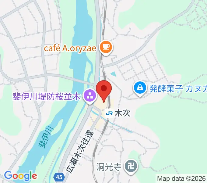 木次経済文化会館チェリヴァホールの地図