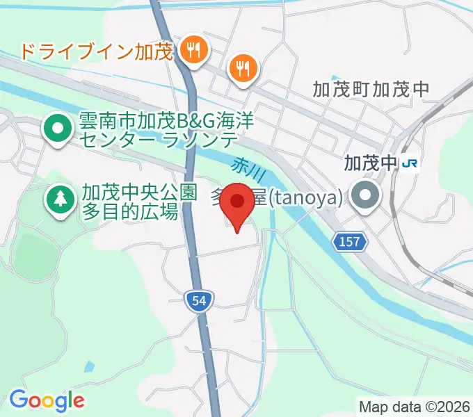 雲南市加茂文化ホール ラメールの地図