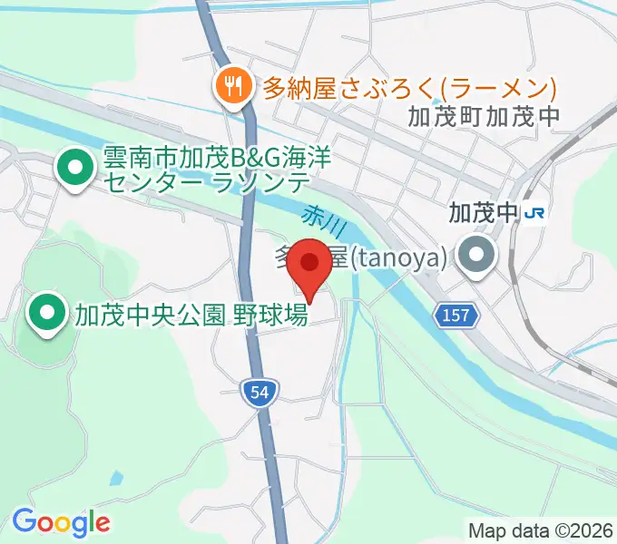 雲南市加茂文化ホール ラメールの地図