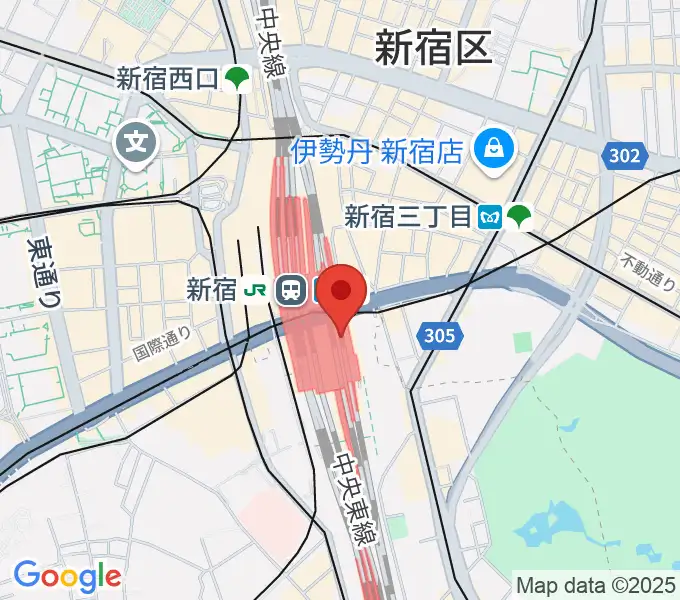 新宿ルミネゼロの地図