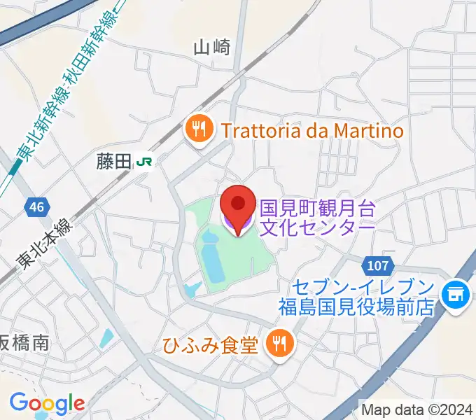 国見町観月台文化センターの地図