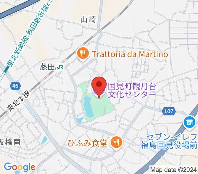 国見町観月台文化センターの地図