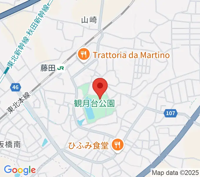 国見町観月台文化センターの地図