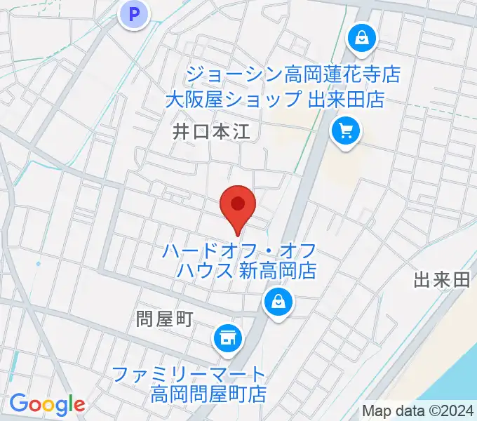 高岡カサデラムジカの地図