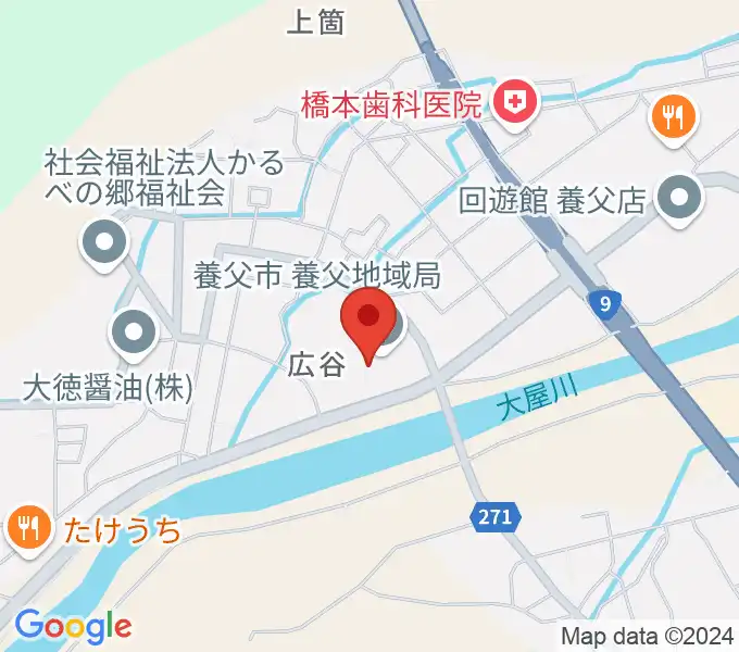 養父市立ビバホールの地図