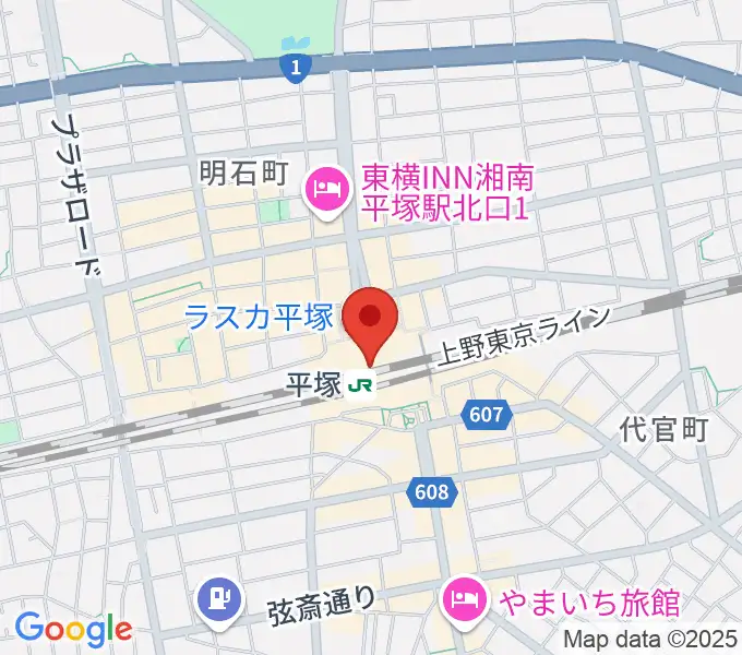 ラスカ平塚6F ラスカホールの地図