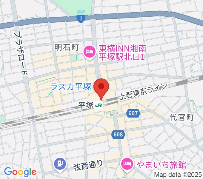 ラスカ平塚6F ラスカホールの地図