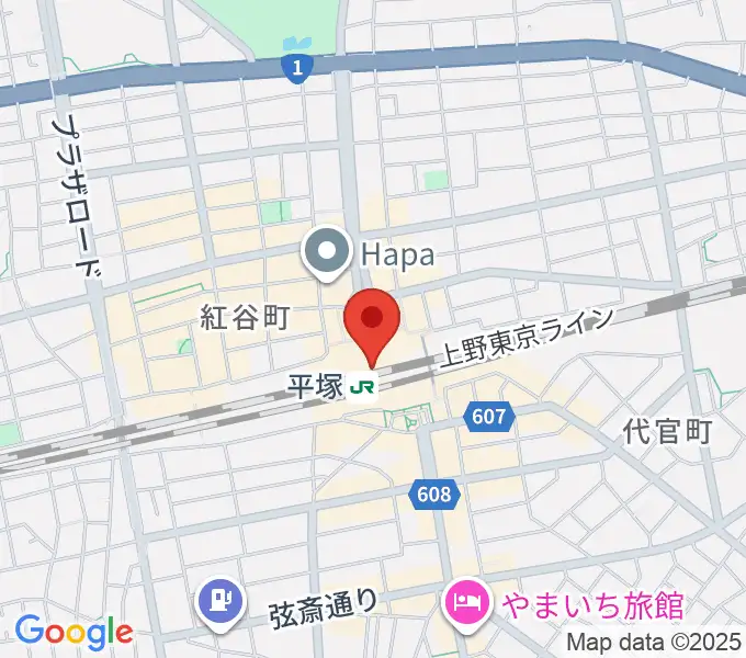 ラスカ平塚6F ラスカホールの地図