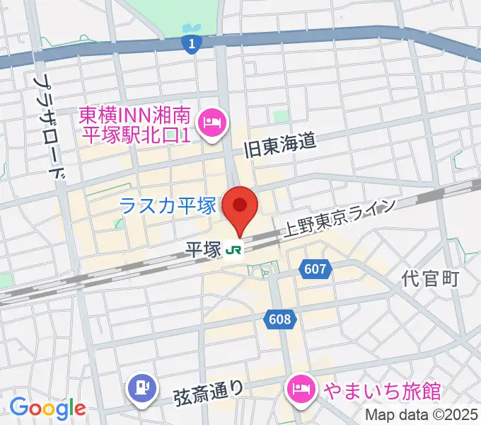 ラスカ平塚6F ラスカホールの地図